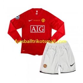 Fußballtrikots Manchester United Champion League 2007 Retro Kinder Langarm Heimtrikotsatz kaufen